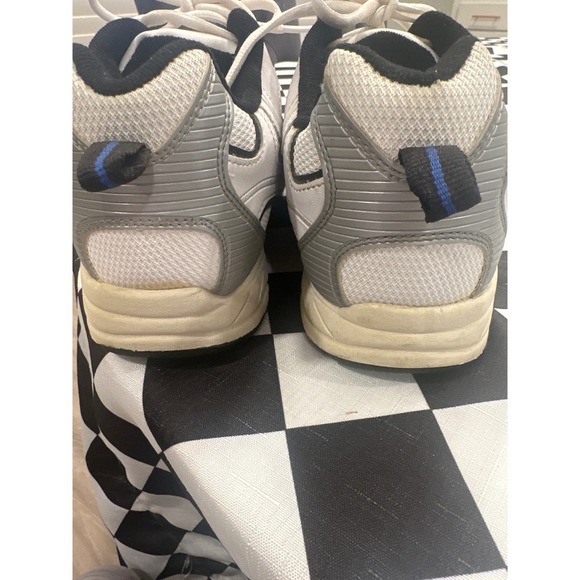 Starter Mens White Blue Athletic Walking dad Shoes Sneakers Size 11W dad